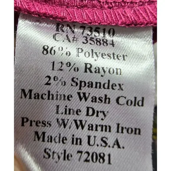 Uncle Frank Sheath Dress Color Block Jersey Ponte Knit 3/4 sleeves Pink Gray S - Picture 9 of 9